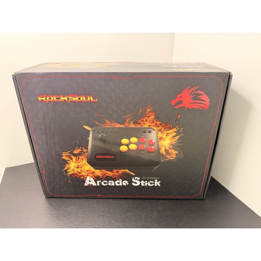 RockSoul Arcade Stick Fighting Gamepad GR-QF8000US PC PS3